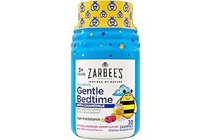 Zarbee's Gentle Bedtime Gummies for Kids - Chamomile Melatonin-Free Help Unwind Sleep
