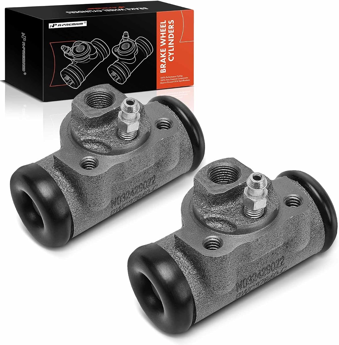 A-Premium Rear Drum Brake Wheel Cylinder Compatible with Ford, Mazda | for Ranger 1984-1986 1990-1994, Bronco II 1984-1986, B2300 B3000 B4000 1994-1996, Bore: 13/16 Inch, Set of 2
