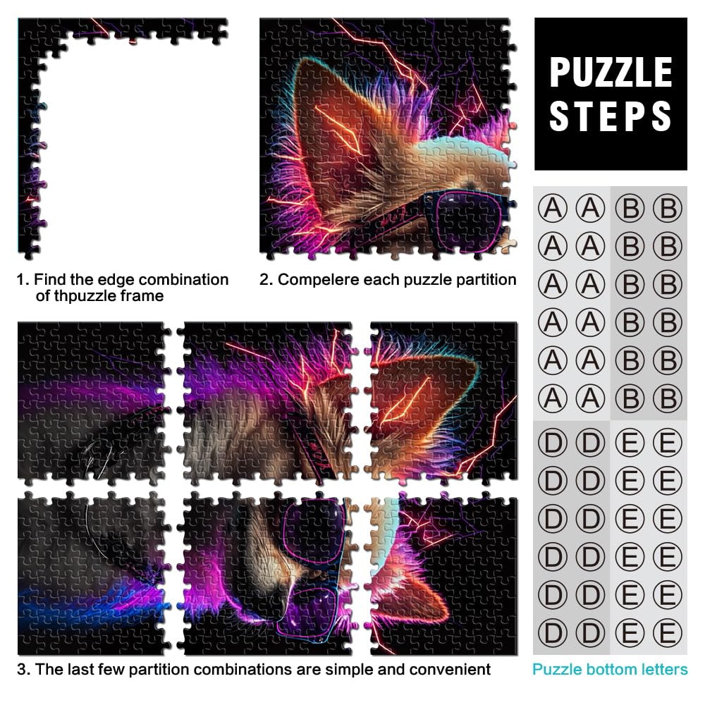 Chihuahua Holzpuzzles Für Erwachsene – 700 Teile – Einzigartig Geformte Tier-Puzzles Mit Holz-Geschenkbox – XL-Maße 54,3 X 77,3 Cm – Perfekt Als Geschenk