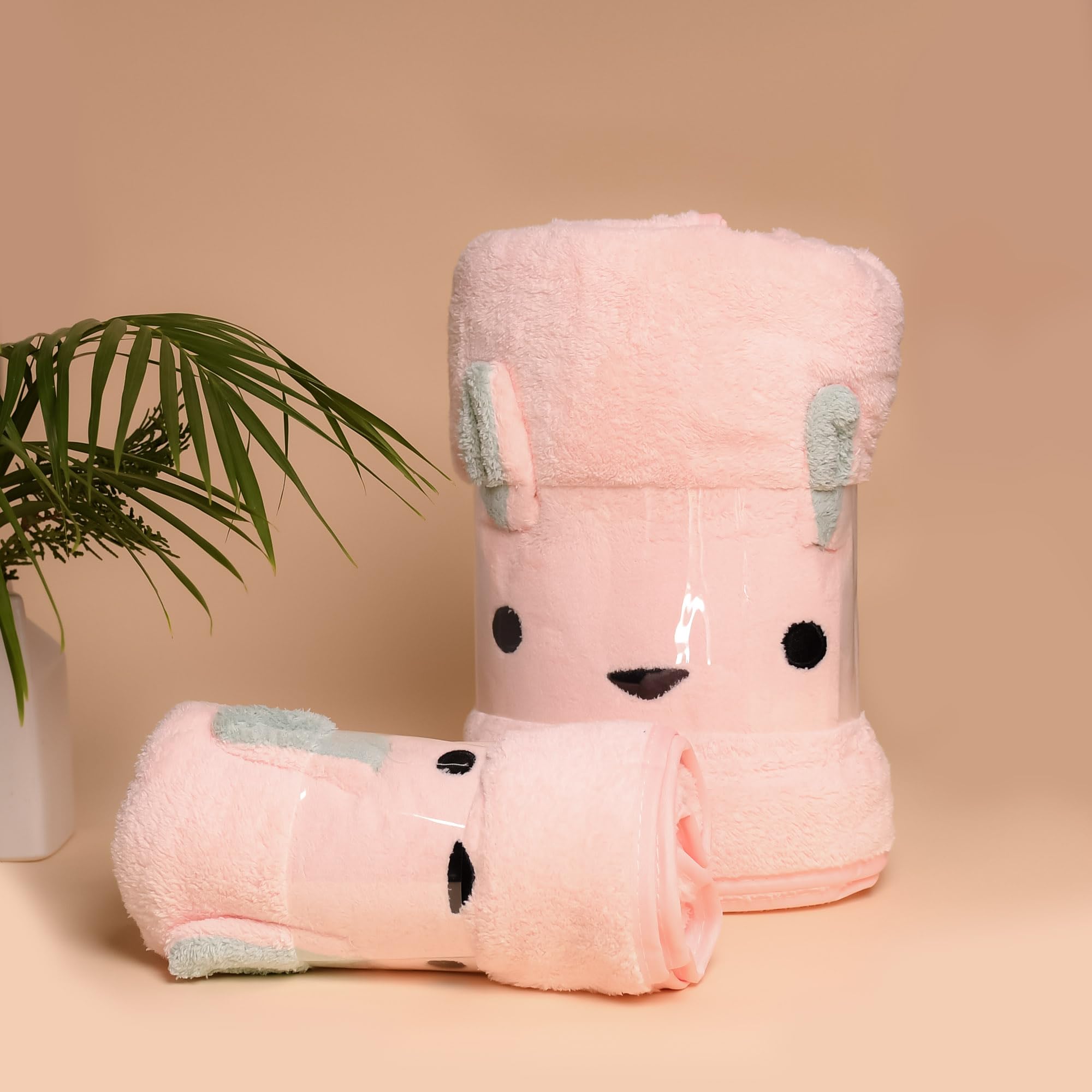THE LITTLE LOOKERS Microfiber Kids Bath and Hand Towel|Quick Dry| Super Absorbent| Super Soft Rabbit Bath Towel for Babies|Toddler(BabyPink,Pack of 2)-image-39