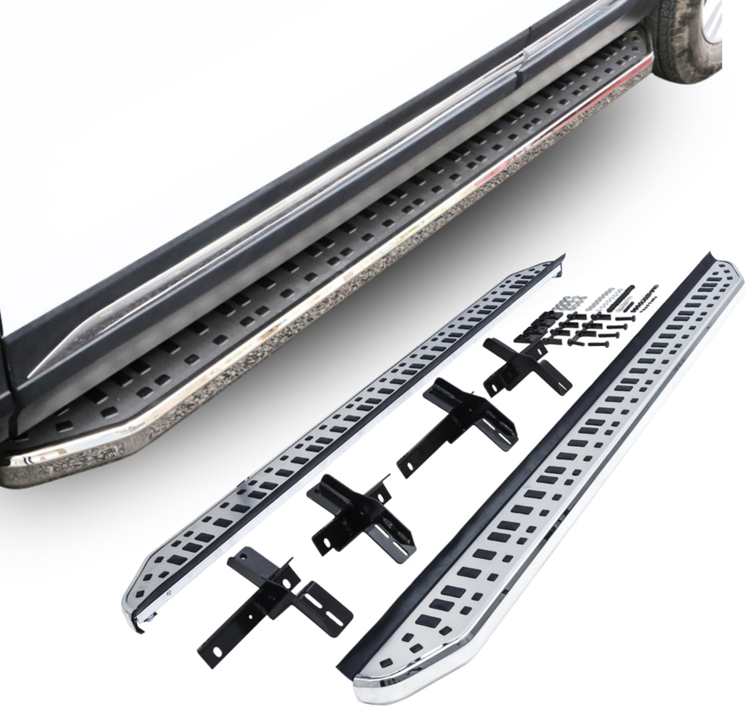 Side Steps Fit for Toyota Highlander 2020-2024 2025 L,LE,XLE,XSE,Limited, Running Board Nerf Bar