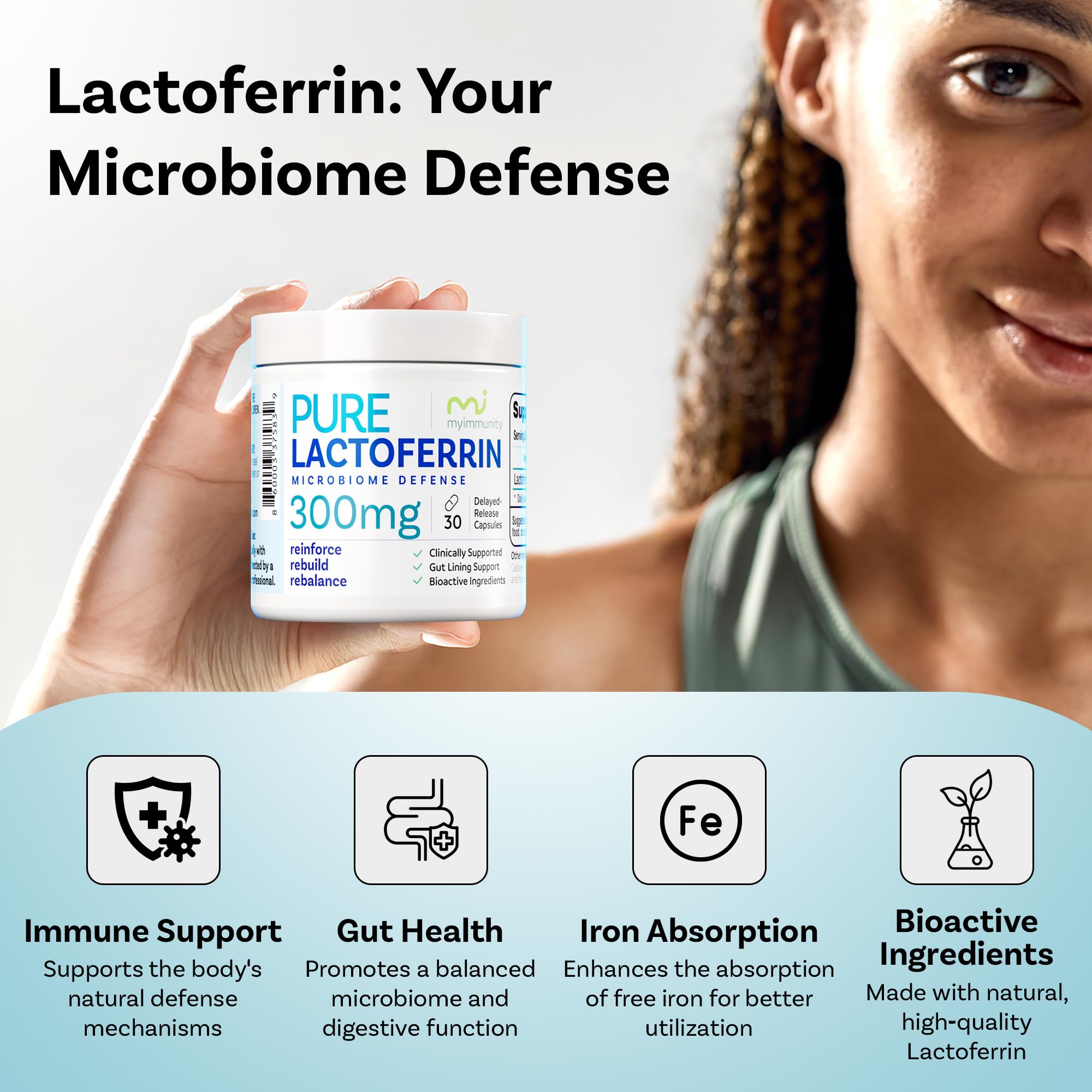 Pure Lactoferrin 300mg, Delayed Release, 30 Count — Amazon image 6