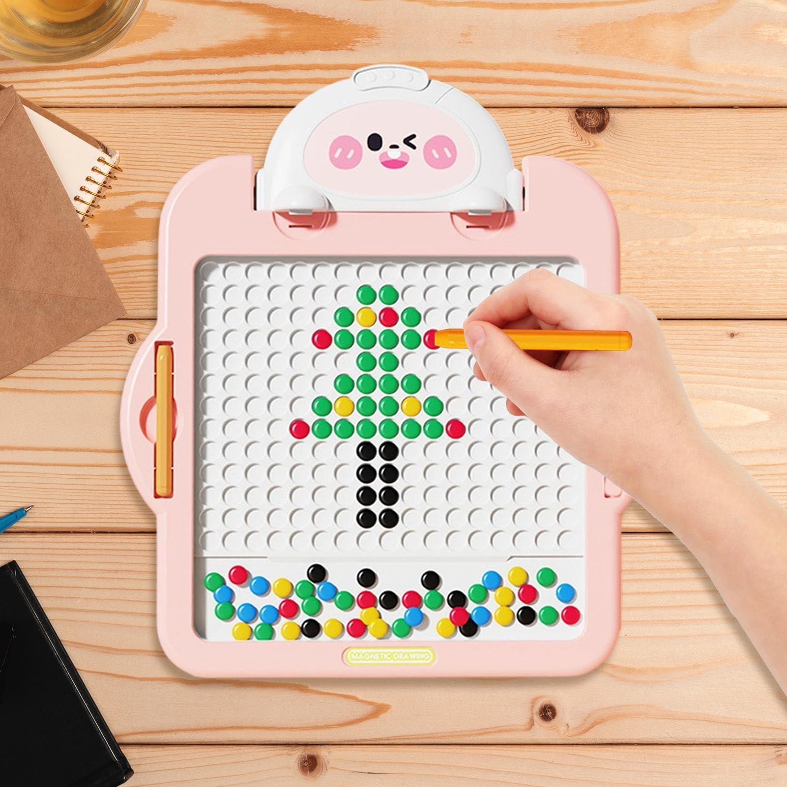 Wiederverwendbare Zeichentafel für Kinder Wiederverwendbarer, lehrreicher | Magnet-Zeichentafel Für und Mädchen ab 3 Jahren, Weihnachten, Neujahr, Kindergarten, Vorschule