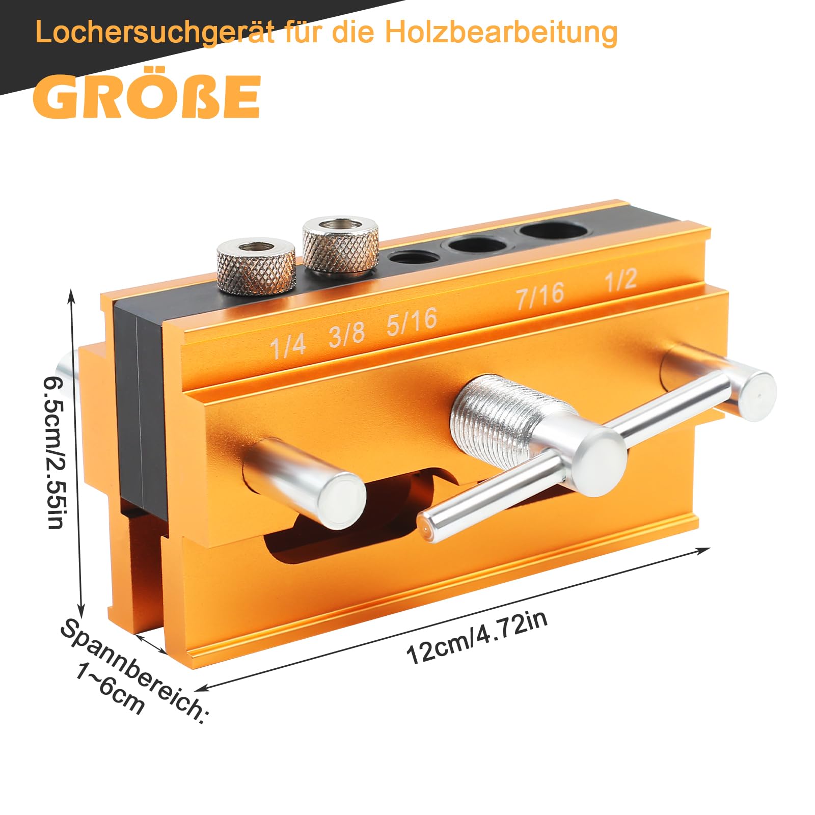 Set Herramienta Carpintería De Mano Dowel Jig Bit 6 8 10 Mm