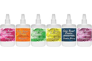 Color Burst Powder Fresh Florals 6-Pack: Prismatic Pigment Clouds for Vivid Watercolor Effects