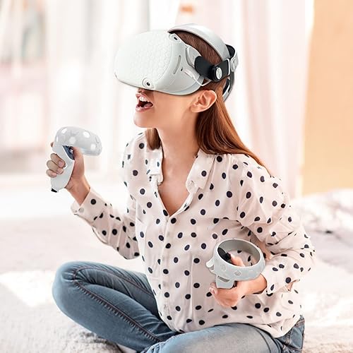 Miniatura 7 de JYMEGOVR for Oculus Quest 2 Controller Silicone Cover, Protective Case Set Accessories for Meta VR, Multi Colors Soft Shell Skin