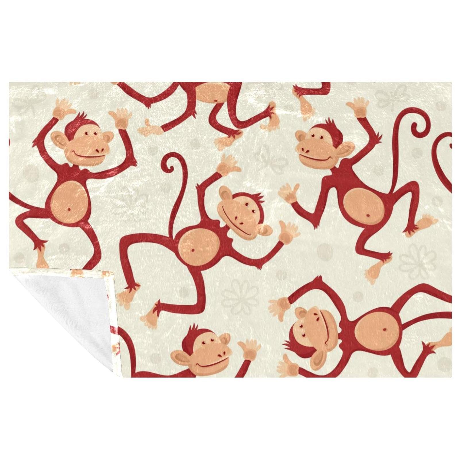 Couverture singe chaude pour pique-nique et camping en plein air