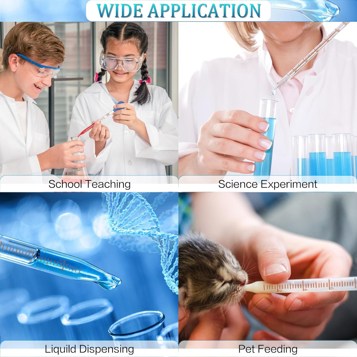 LABXPORT 10ml Glass Graduated liquid transfer Pipettes Droppers with Red Rubber Bulbs – for Lab Laboratory perfume making Cosmetics School College Science Experiments Essential Oils Home use - Image 8 thumbnail