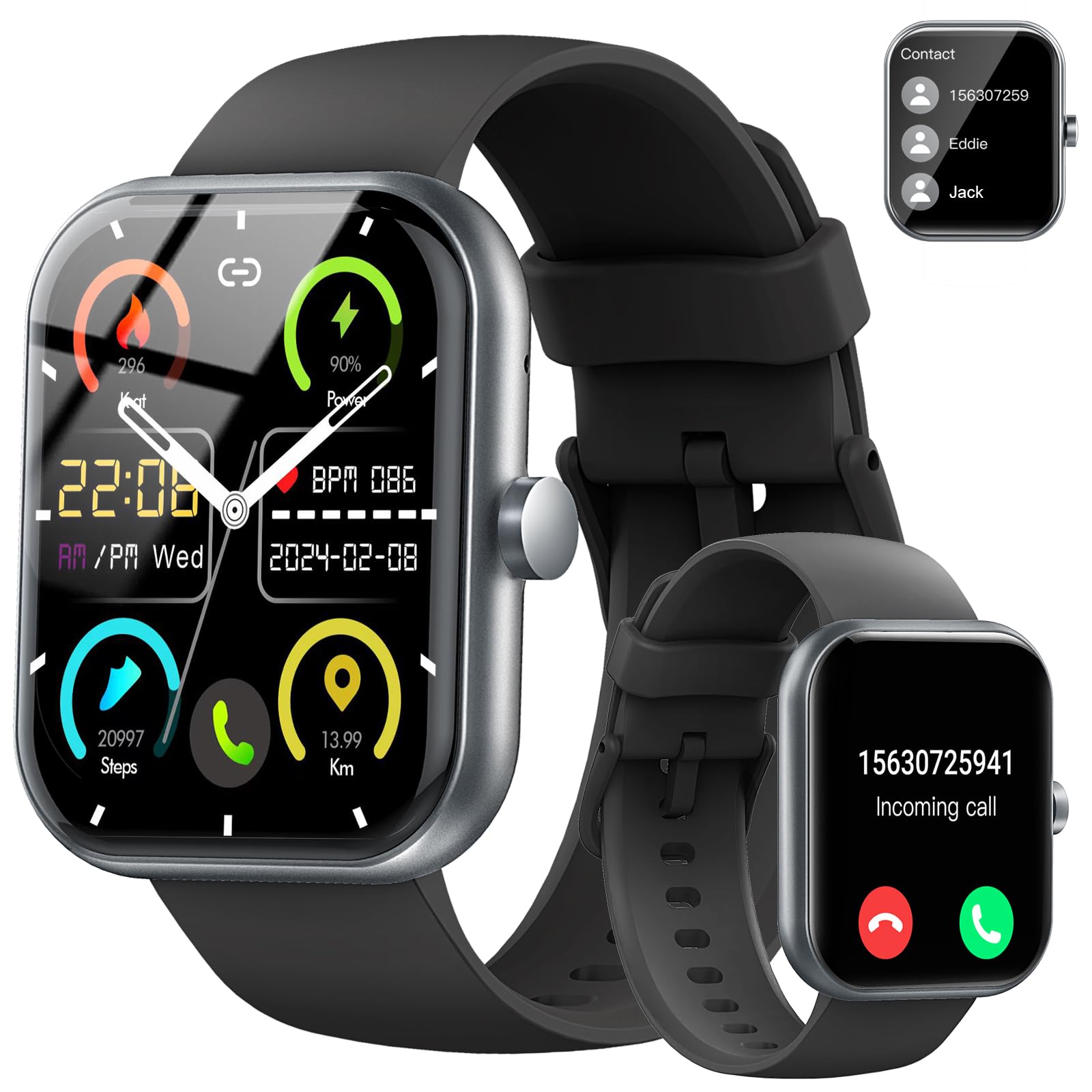 smartwatch smartwatch smartwatch uomo donna fitness tracker per Android IP68 impermeabile