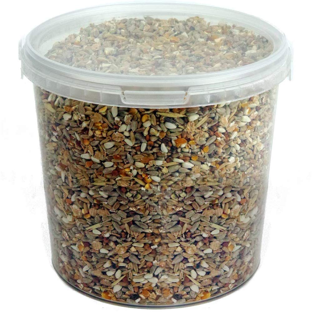 GardenersDream No Mess Seed Mix | Garden Wild Bird Food Mixture | Husk and Shell Free Seeds | Premium Quality Balanced Formula | Protein-Rich Great Source of Energy | Attracts Various Birds (5L Tub)
