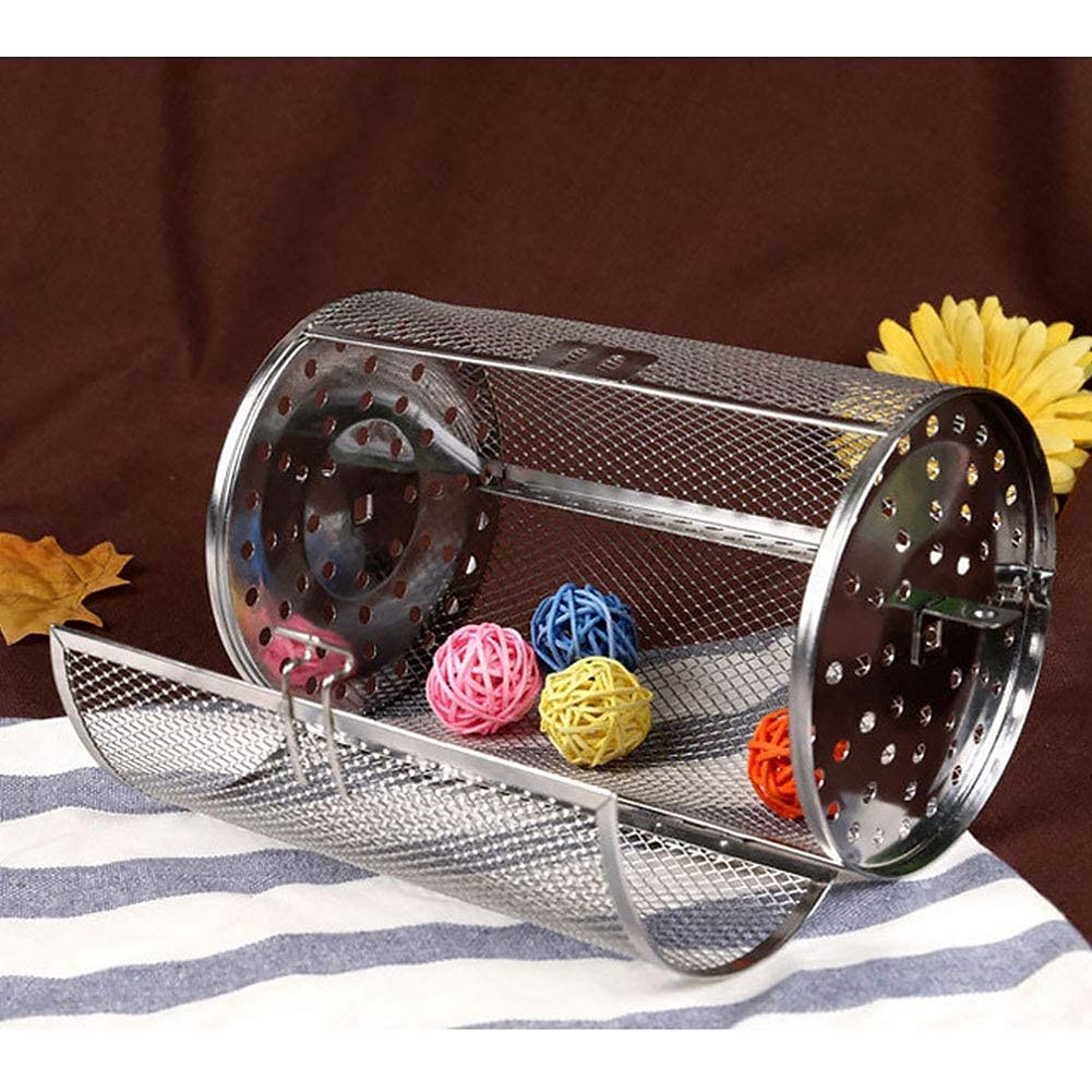 Cestello Girarrosto In Acciaio Inox Per Forno E Barbecue - Per Verdure, Noci, Patatine, Capacità 1800g - Foto 2