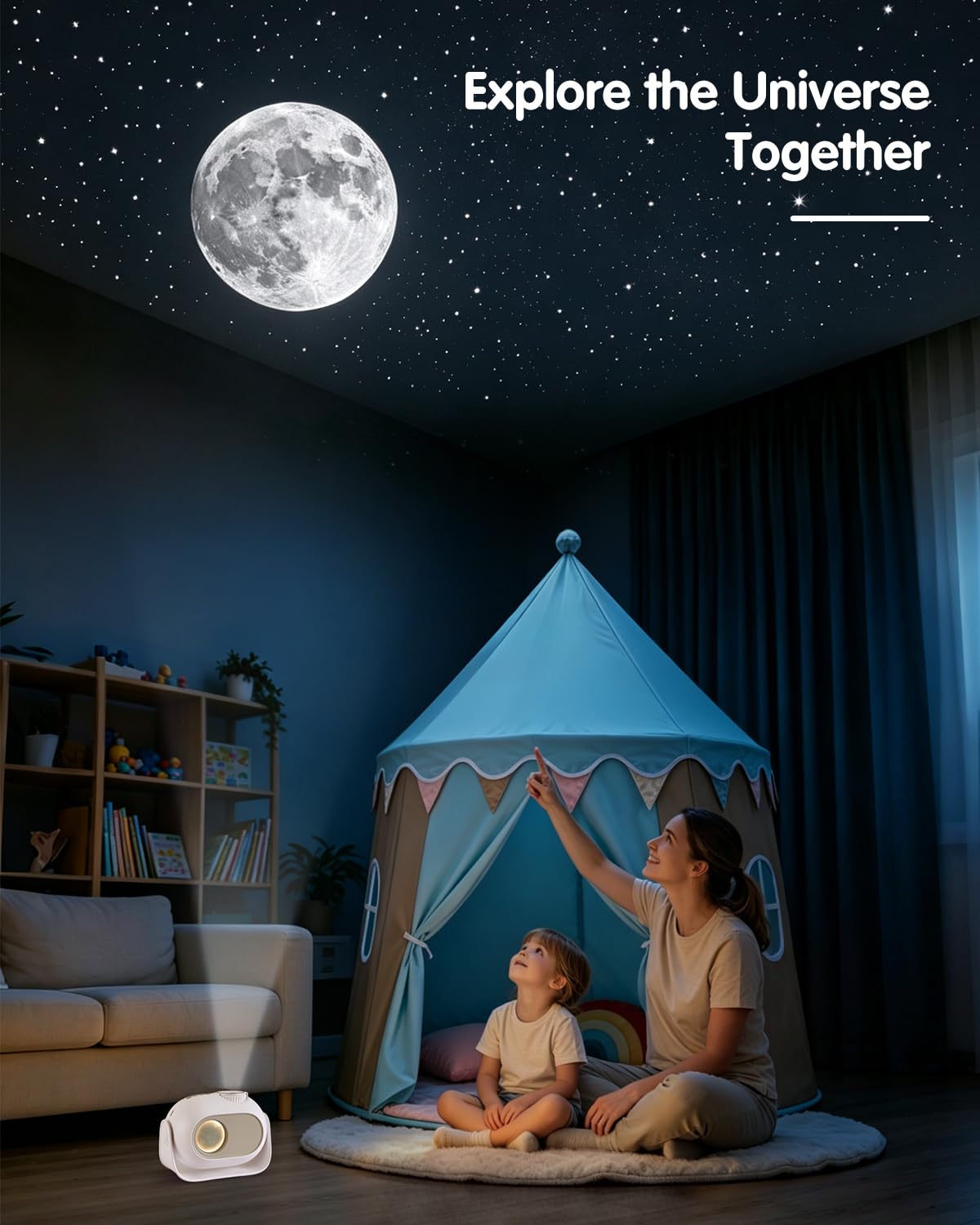 YISUN Mondfinsternis-Sternenhimmel Projektor, Decken Sternenprojektor