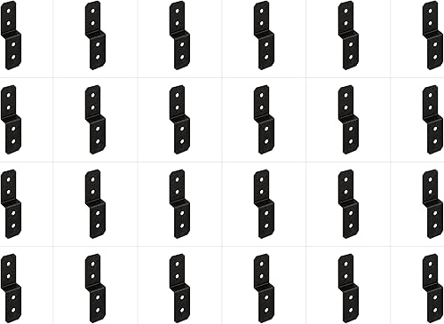 Simpson Strong Tie APVDJT2-4 Outdoor Accents Avant Collection 3 pulgadas ZMAX, corbata de vigueta de cubierta con recubrimiento en polvo negro para