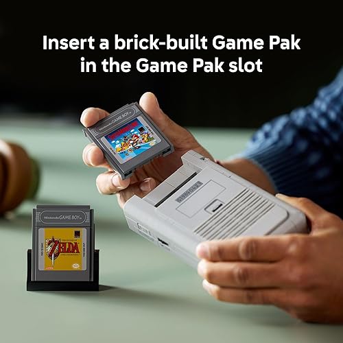 Miniatura 4 de LEGO Super Mario Game Boy - Juegos de construcción retro para adultos, a partir de 18 años, modelo coleccionable con paquetes de juegos y soporte de