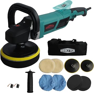 Dobetter Constant Car Buffer Polisher for Car Detailing, 1500W Car Wax Buffer with 6-Speed Adjustable LCD Display, Precision Finish for Marine, Automotive & Furniture SurfacesGreen