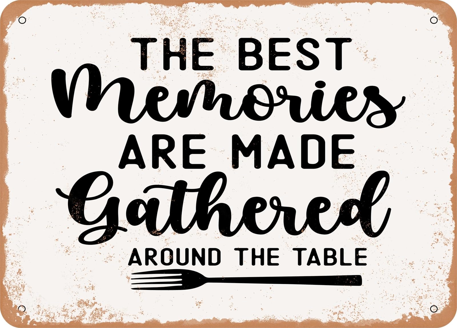 Metal Sign - The Best Memories Are Made - Vintage Look Sign home decor