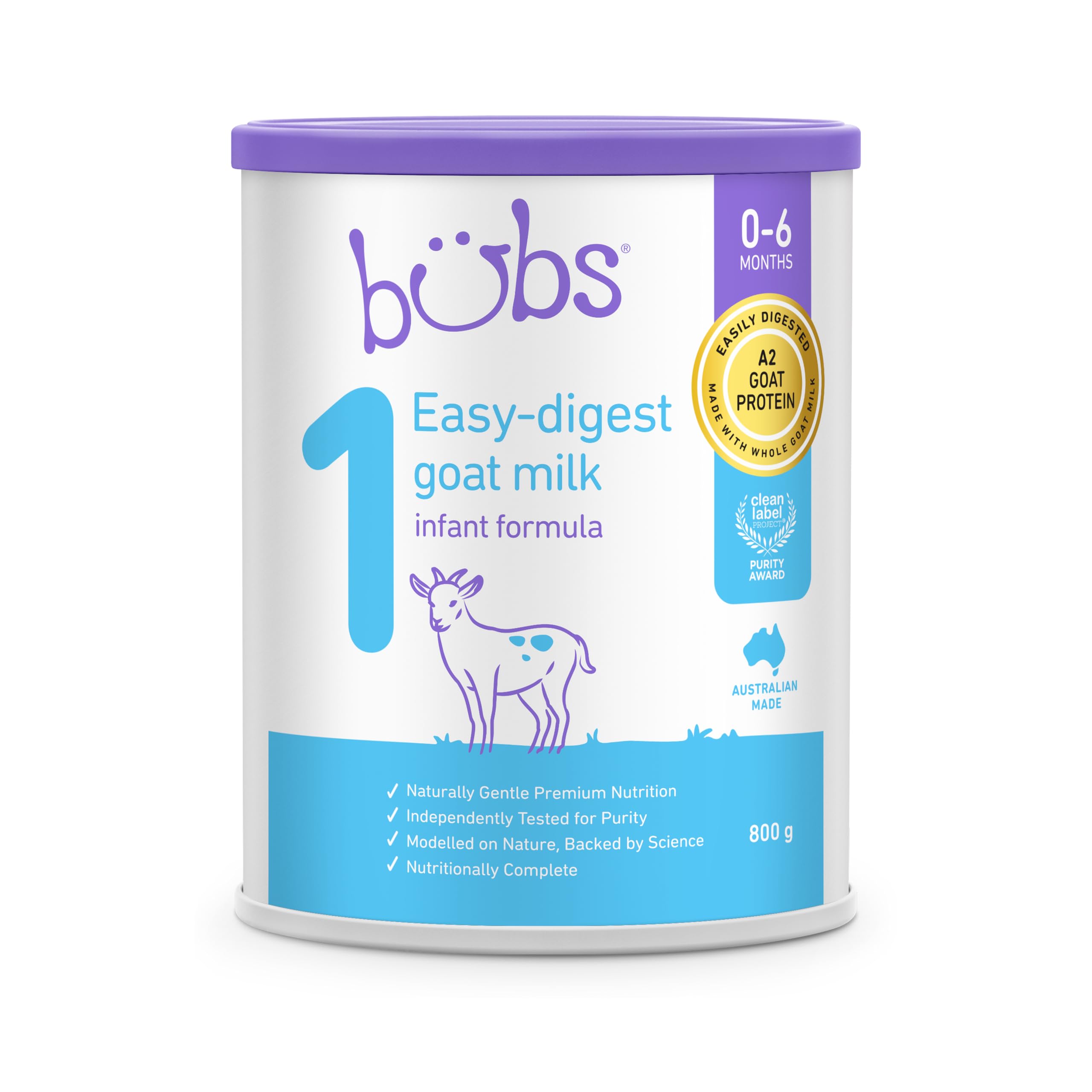 Bubs Goat Organic Milk Step1 (3缶) Bubs® Goat Milk Infant Formula