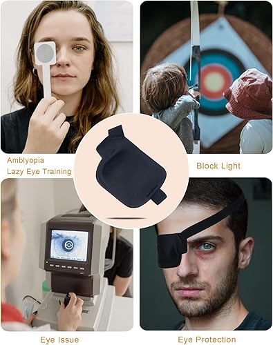 Miniatura 5 de THSIREE Parche para ojos 3D, parches médicos para adultos y niños, parches para ojos perezosos para ambliopía 3D para ojo izquierdo