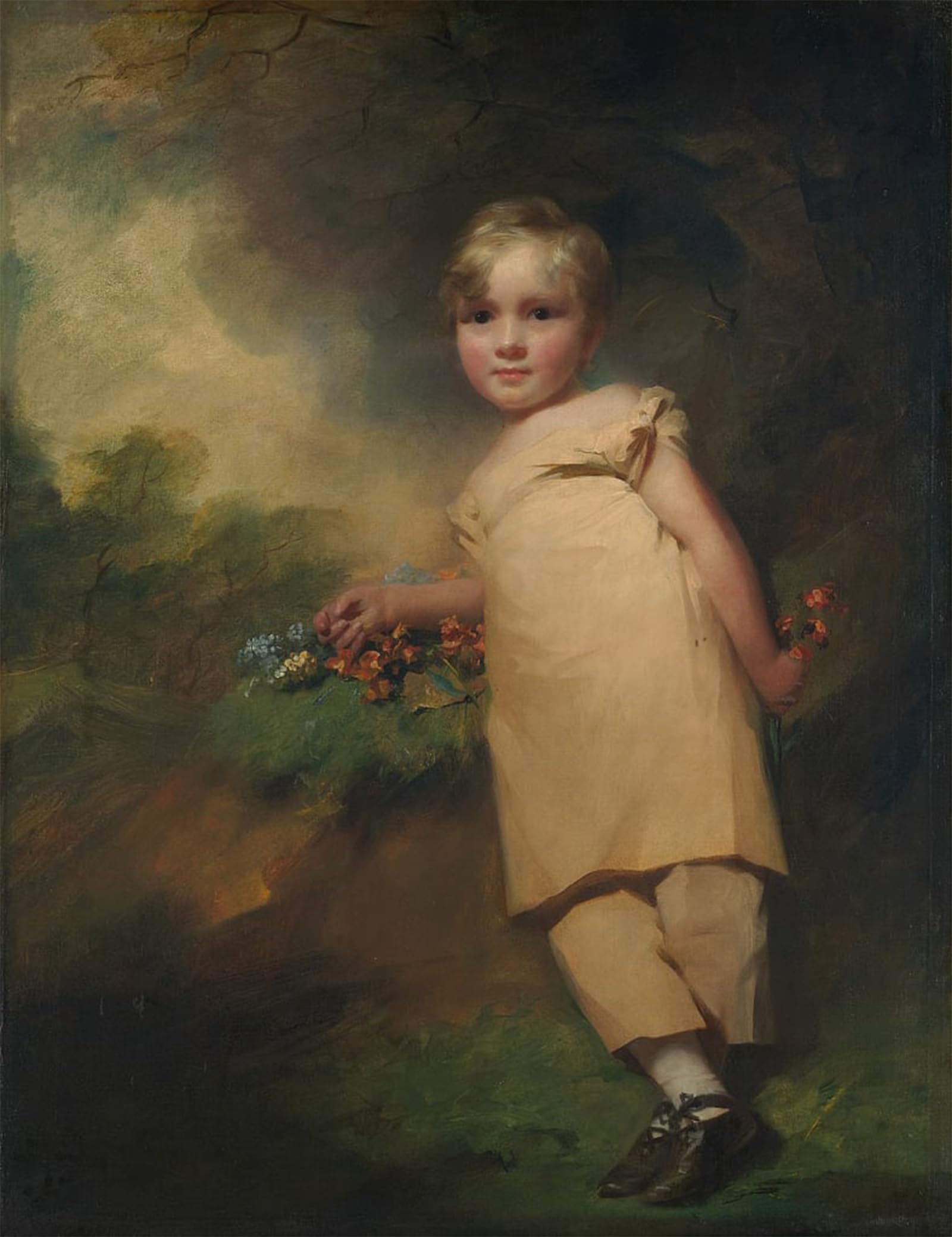 SERENDIPITP Retro Picture Poster Wall Art Pictures Painting Arkleton by Henry Raeburn Wall Art Canvas Print for Wall Decor 60x90cm