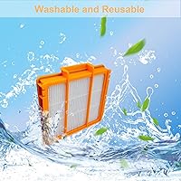 Vista 3 de Paquete de 8 filtros AV2501S AV2501AE piezas de repuesto para Shark AV2610WA RV2502AE AV2511AE RV2610WA RV2520AOUS AV2510AOUS UR2500SR AV2820S