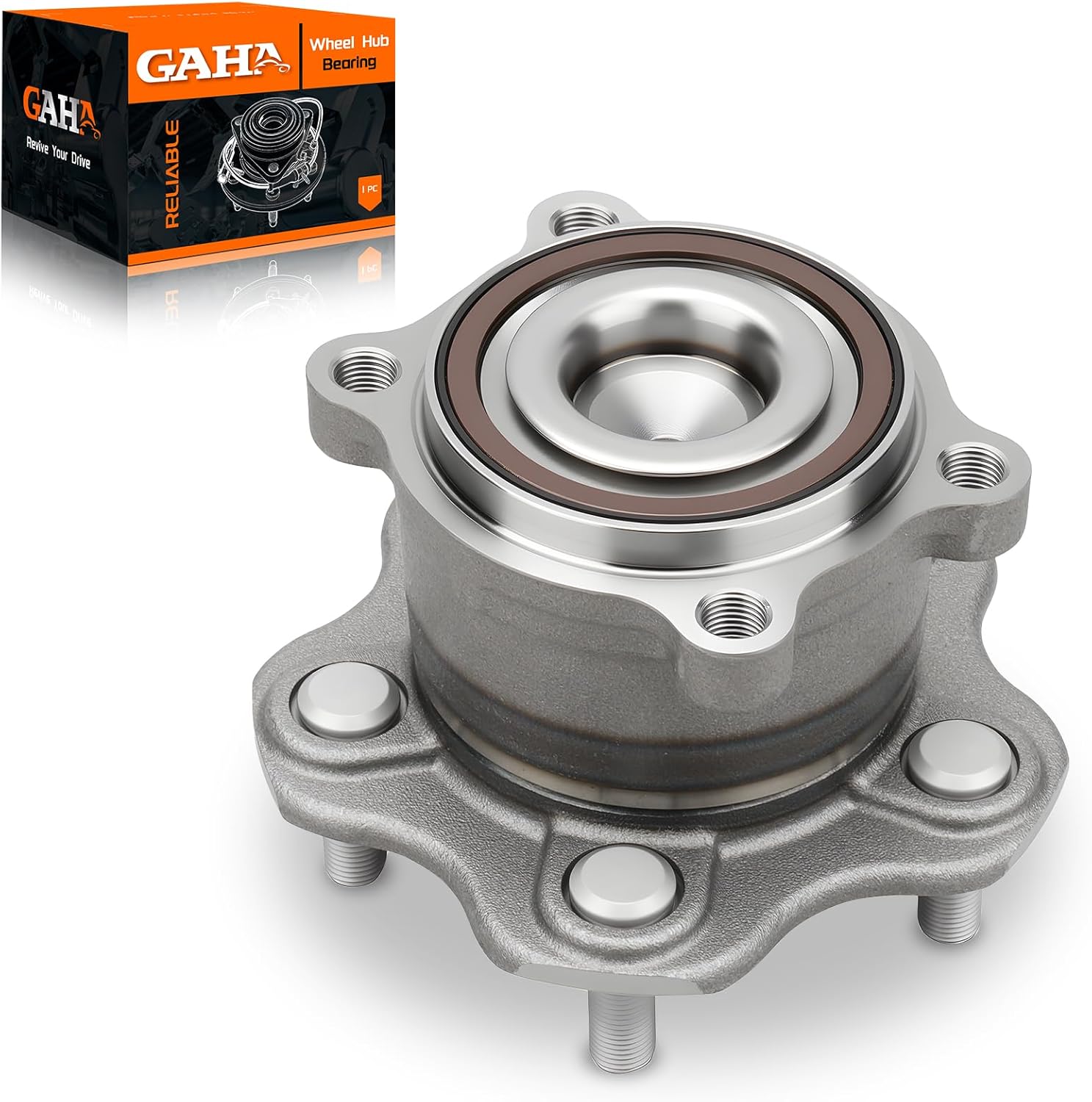 GAHA 512388 Rear Wheel Hub Bearing Assembly Compatible for Infiniti JX35 13/QX60 14–19; for Mitsubishi RVR 11; for Nissan Altima 07-18/Maxima 09–19/Murano 15–19/Pathfinder 13–19 5Lug w/ABS