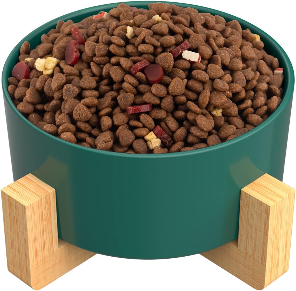 Keramiknapf Für Hunde Mit Metallständer – 2 Schalen, 425 Ml, Erhöht, Grau, Für Futter & Wasser