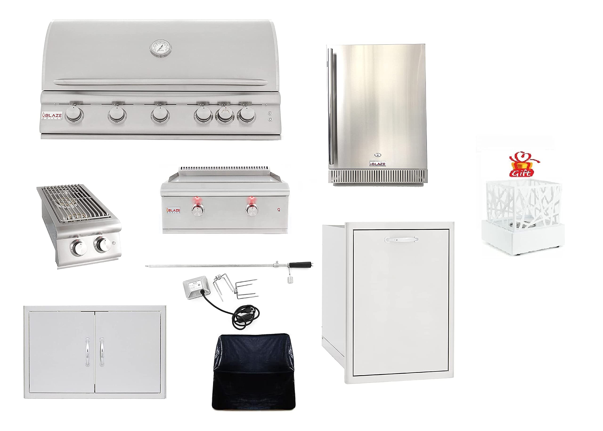 Buy AMS Fireplace Blaze Package 40 Inch 5Burner LTE Grill (Liquid