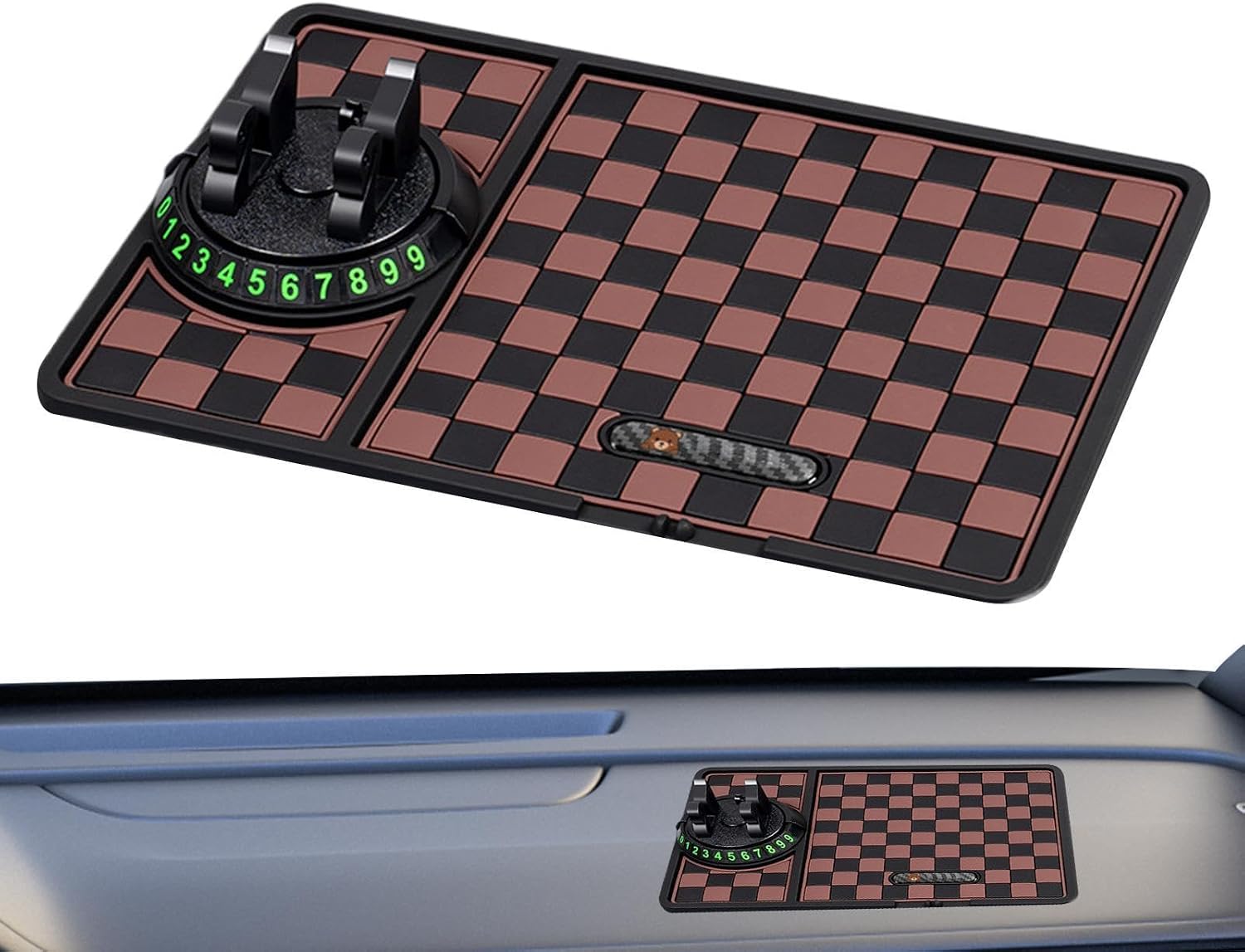 Car Dashboard Mat Car Dash Mat Anti Slip Cell Phone Holder