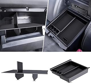 Center Console Organizer for Toyota Tacoma 2023 2022 2021 2020 2019 2018 2017 2016 Glove Box Organizer Tacoma Interior Accessories, Armrest Box Insert Tray (2PCS)