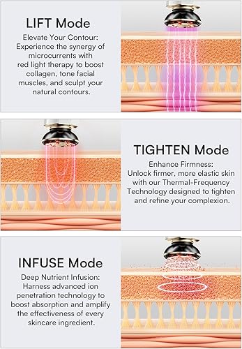 Miniatura 3 de INIA Terapia de luz roja 3 en 1 para cara y cuello dispositivo de belleza para hinchazón y reafirmación de la piel herramienta de cuidado de la piel