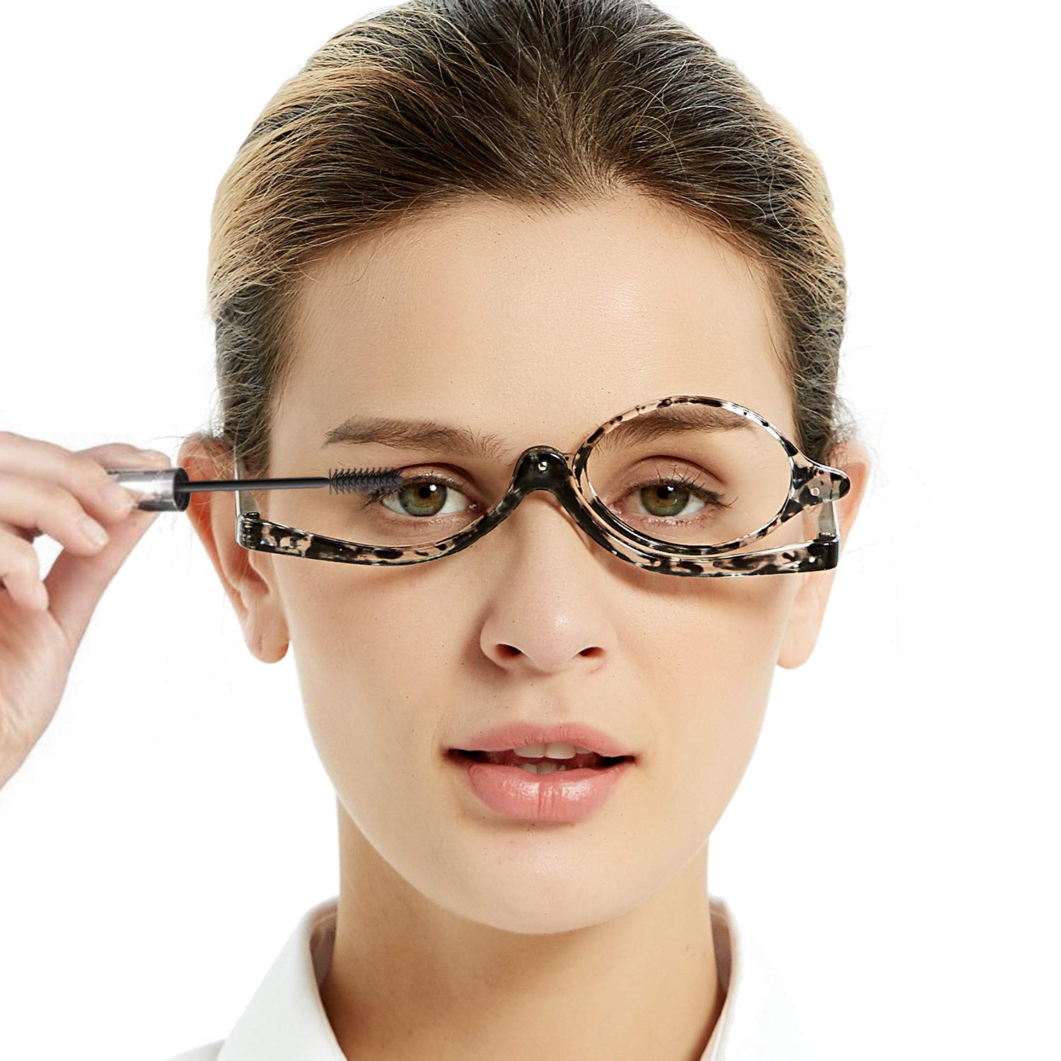 MARE AZZURO Eye Makeup Reading Glasses Women Folding Cosmetic Readers 1.0 1.25 1.5 1.75 2.0 2.25 2.5 2.75 3.0 3.5 4.0 5.0 6.0