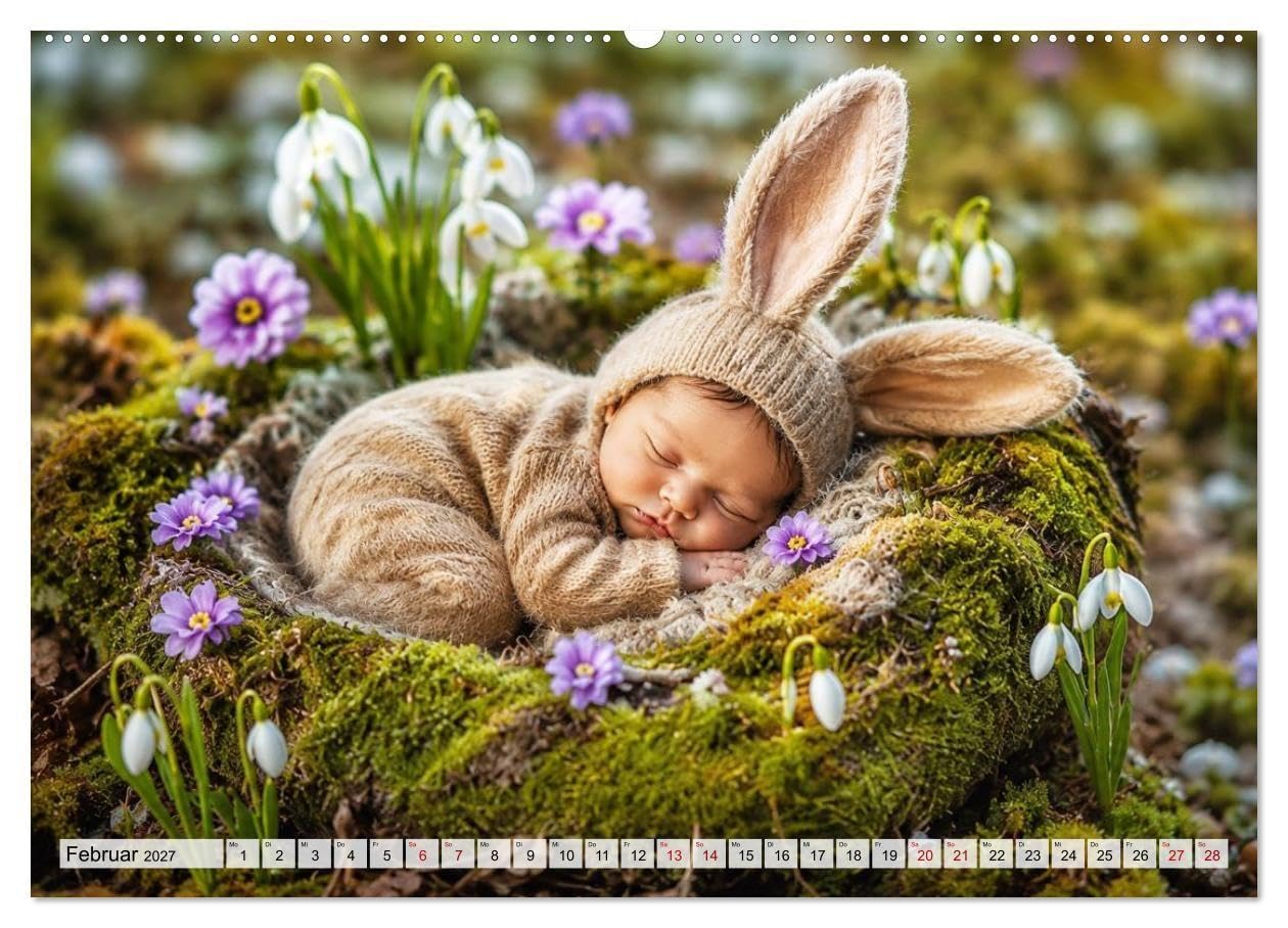 Kleine Wunderträume (hochwertiger Premium Wandkalender 2027 DIN A2 quer), Kunstdruck in Hochglanz: Ein Jahr voller Geborgenheit (CALVENDO Menschen)