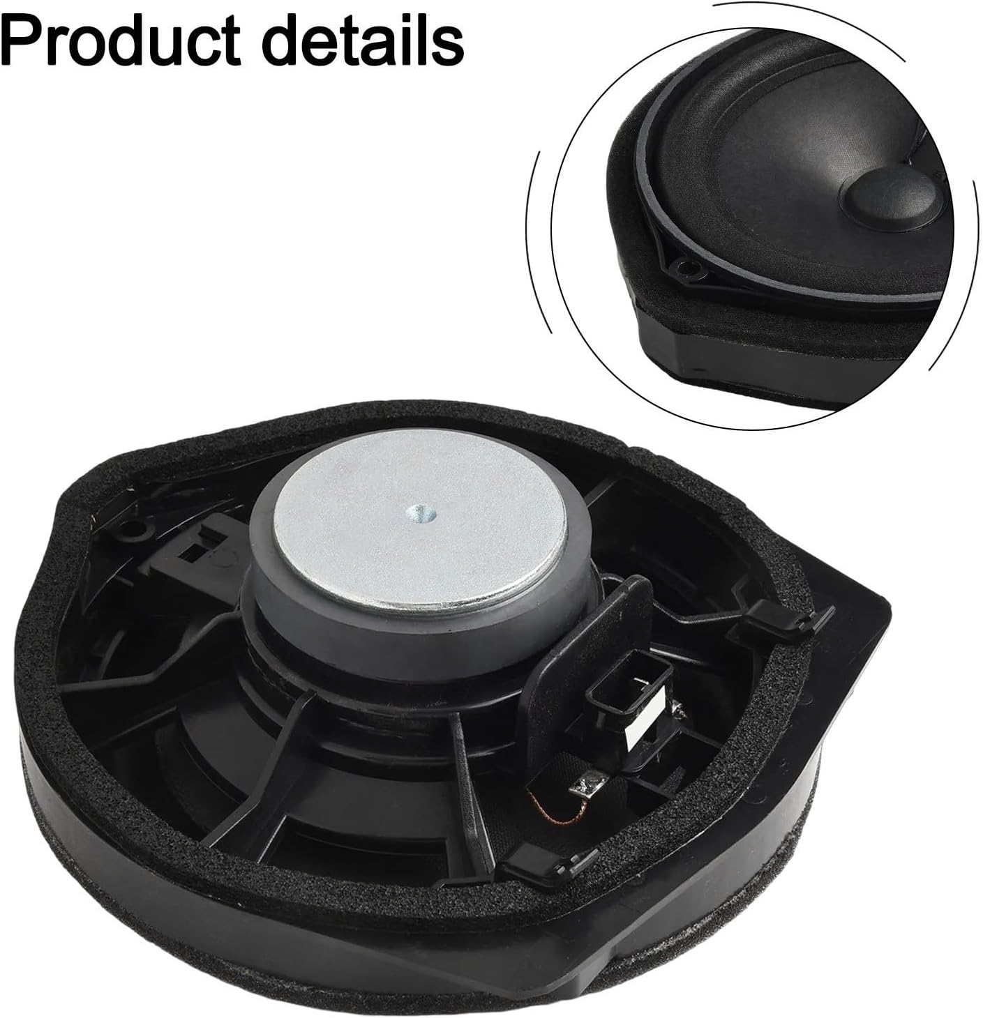 Front Door Speaker Assembly, Audio Component Fit for Honda for Civic 2006-07, OEM Number: 39120-TA0-A01 39120-SNA-A01, Front Door Car Speaker, ABS & Metal Construction, Black/Silver