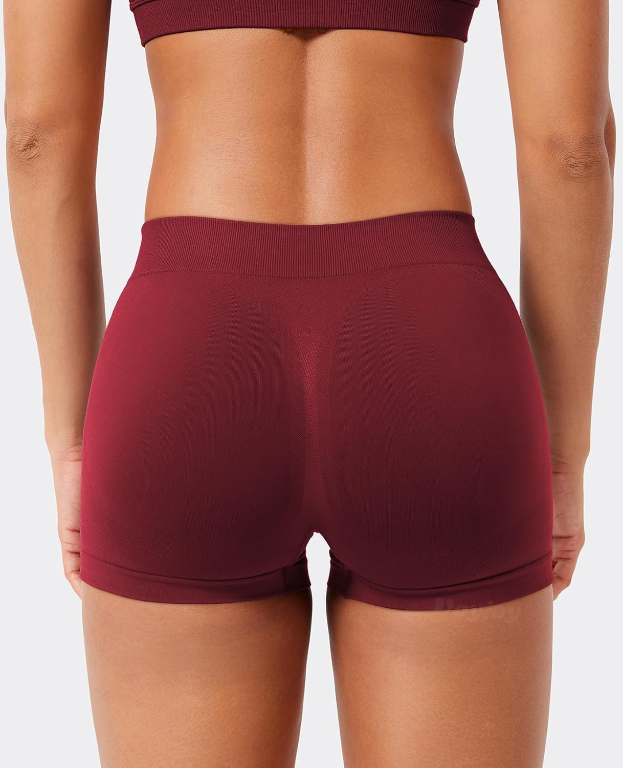 VOYJOY Women Impact Booty Shorts 2.5" Low Rise Hidden Scrunch Butt Lifting Seamless Workout Gym Running Biker Hot Shorts - Image 4