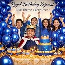 Propsicle Royal Blue Metallic Balloons for Boys Birthday Decoration gallery image