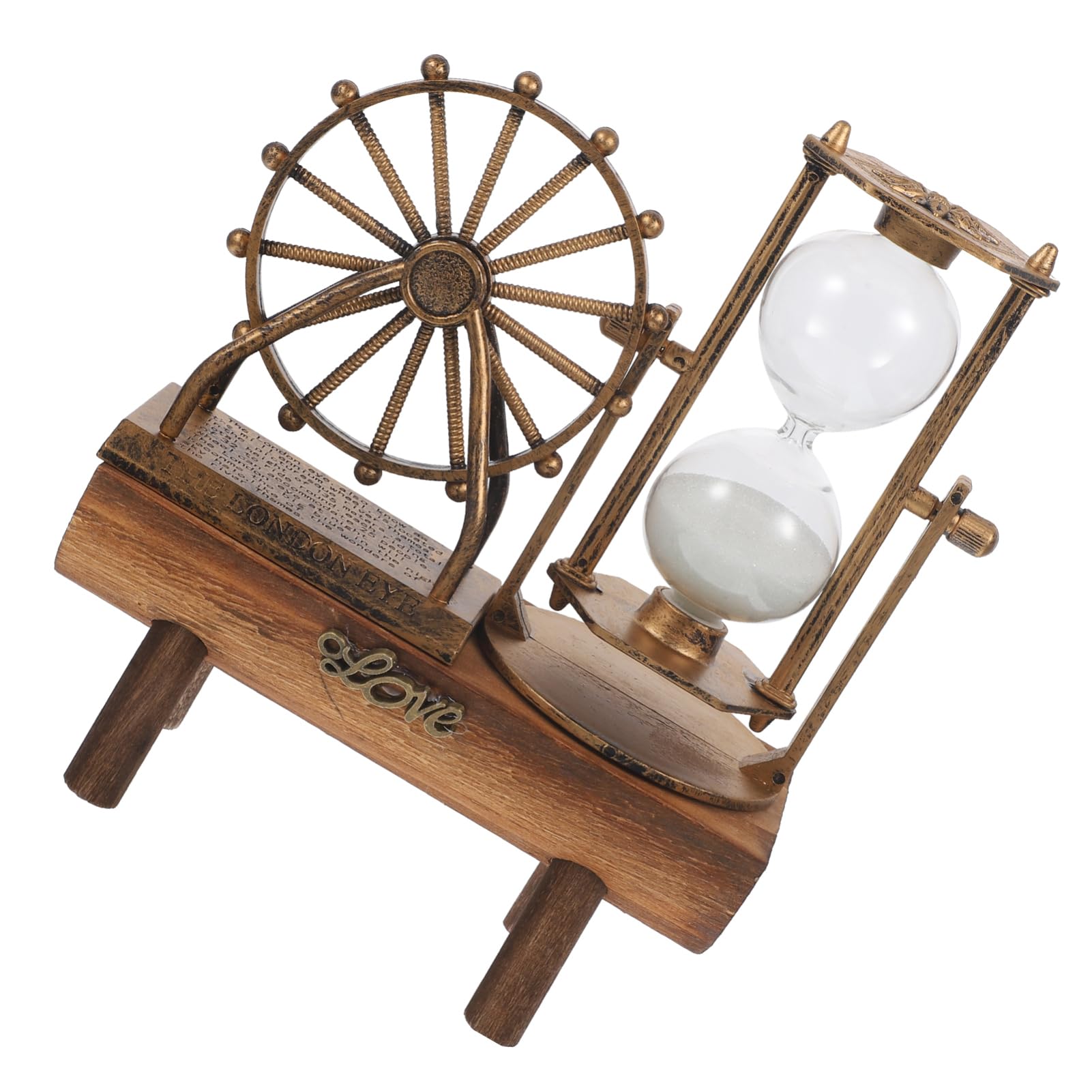 PRETYZOOM 4 Stück Riesenrad-Sanduhr-pendel Sanduhren Sandsand Zappeln Sandspielzeug Sand- Und Wasserspiegel Sanduhr Sanduhr Handgefertigte Tischdeko Sandkasten Magnetische Sanduhr Plastik