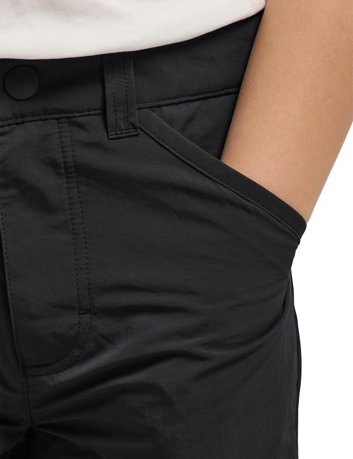 Jack Wolfskin - Safari Zip Off Pants K, Pantalones al Aire Libre niños Unisex, Black, 104 -