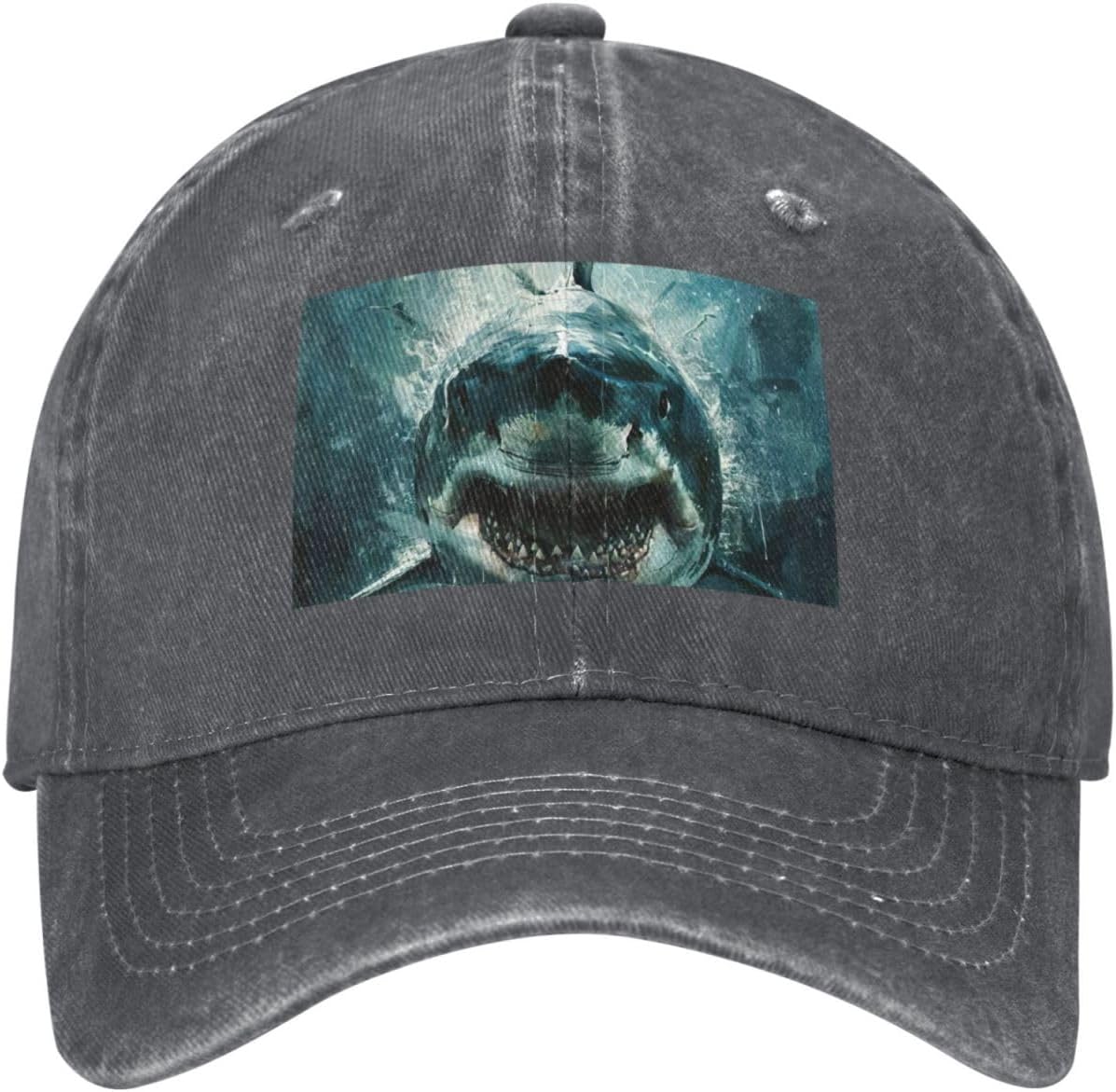 Shark Cum Print Cowboy Hat Personalized Baseball Cap Fashion Hat Cap Funny Gifts for Women Men