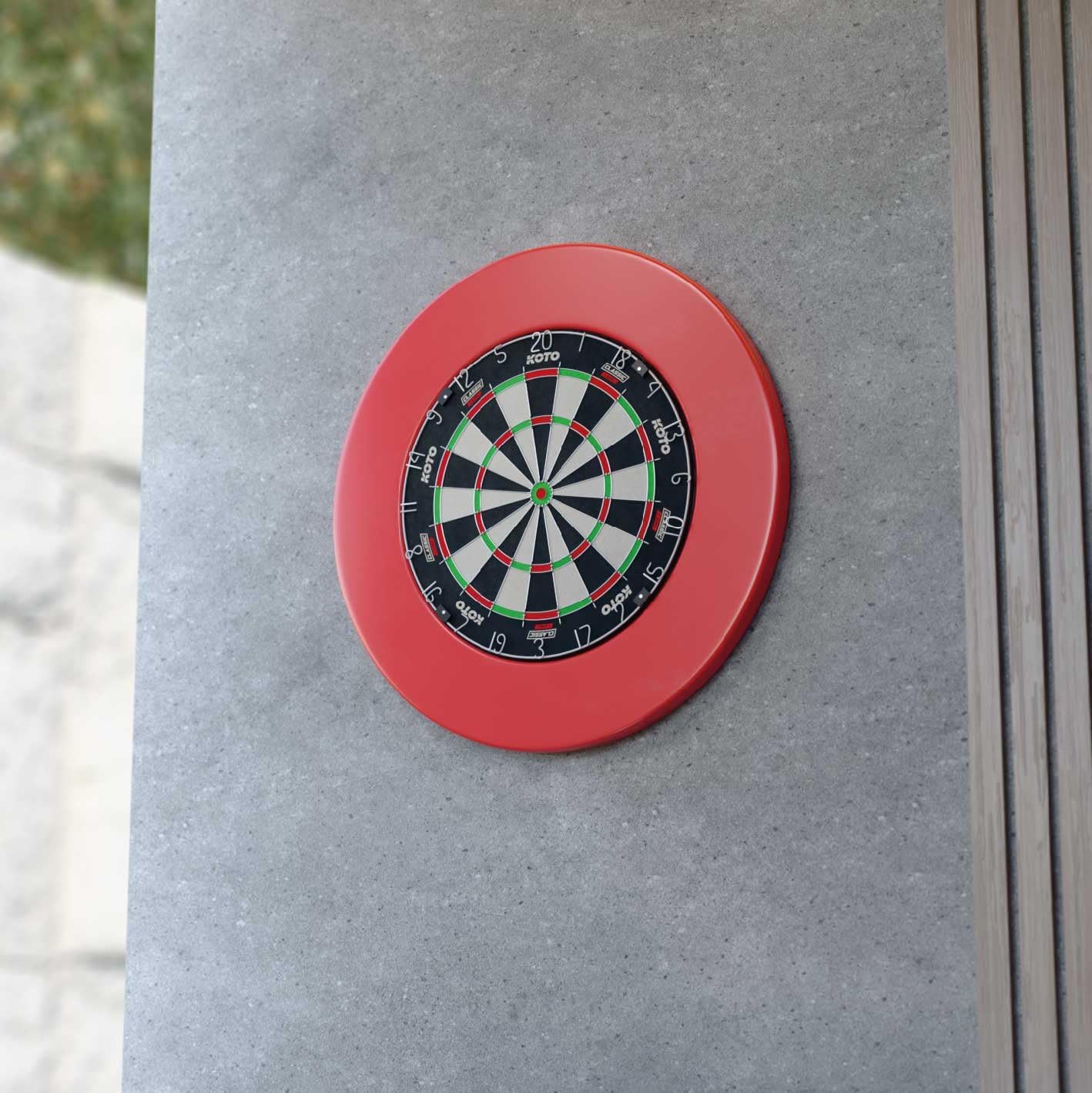 KOTO – King Classic Dartboard, Misura Ufficiale, Sisal Africano e Fibre, Tecnologia Filo Sottile, Bersaglio Freccette Professionale