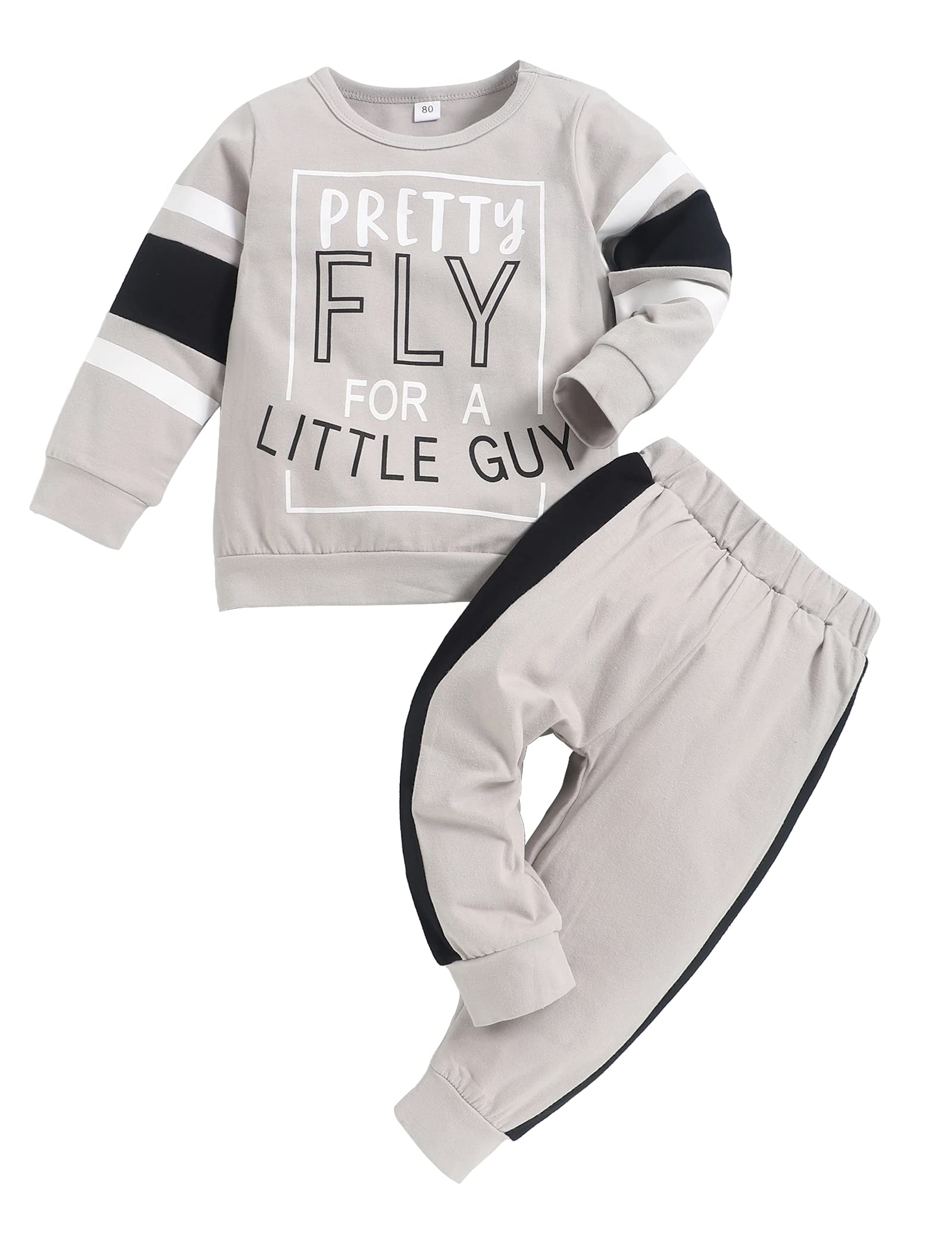 Sponsored Ad - Toddler Boy Clothes Long Sleeve Pullover Sweatshirt Top Jogger Pant Sets 2 Piece Outfits Fall Winter Baby Boys