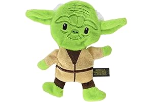 Star Wars Yoda 6" Plush Flattie Dog Toy for Small Dogs