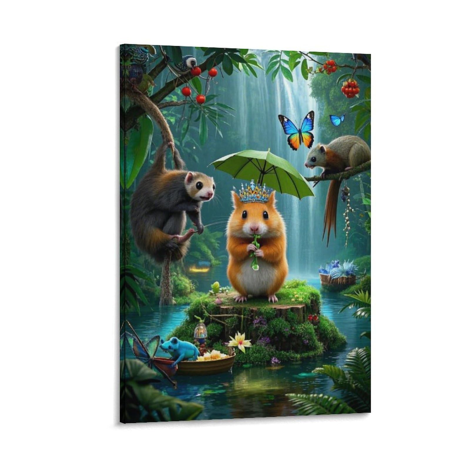 Impression sur toile hamster premium 12x18inch haute définition