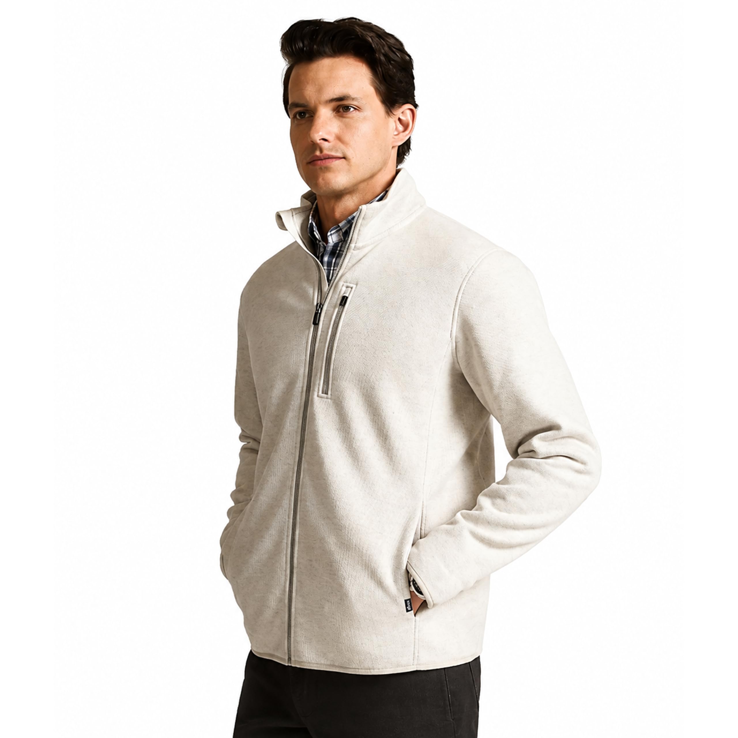Men's Norwell Full Zip Bonded Sweater Fleece Jacket