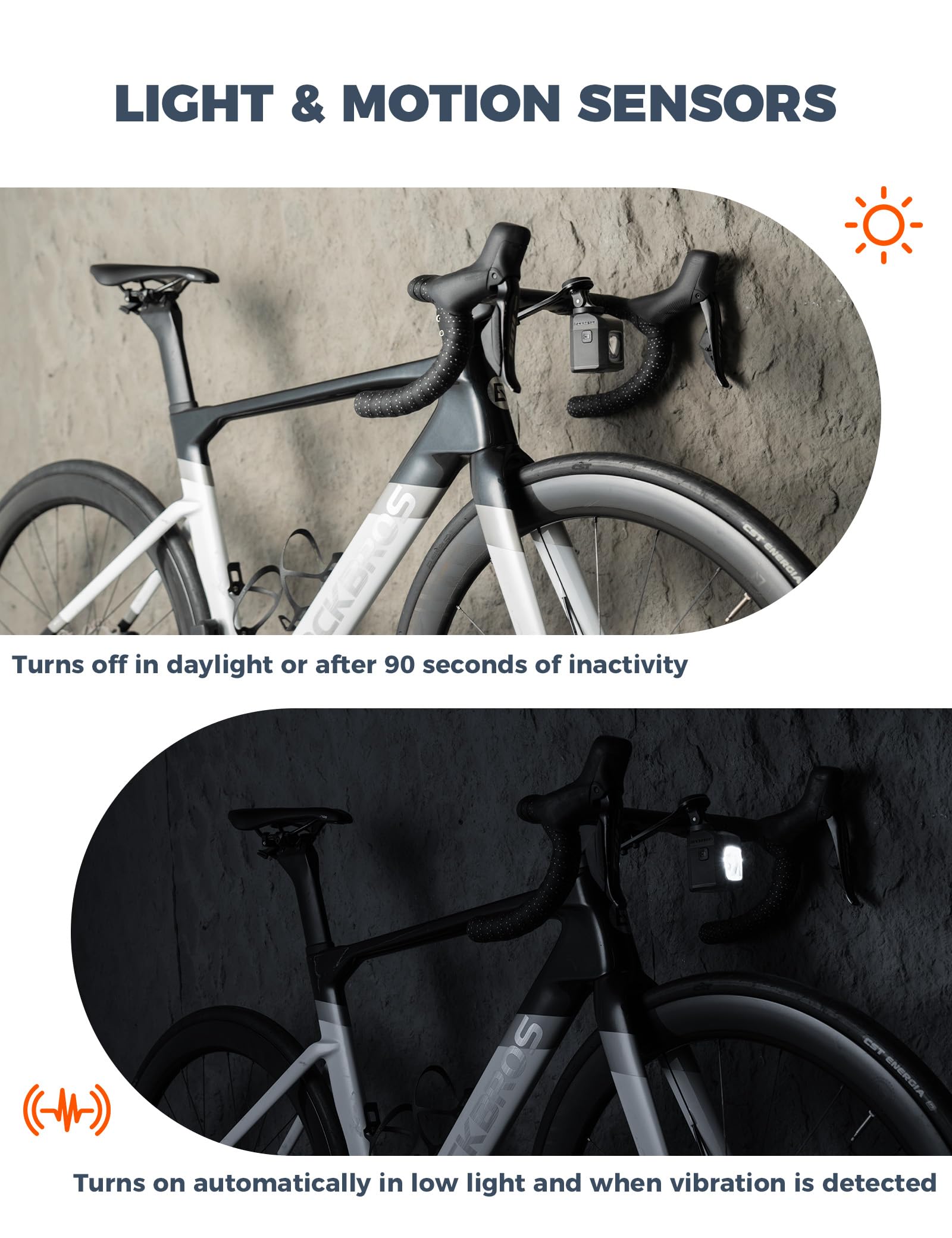 ROCKBROS Przednia lampa rowerowa 1600 lumenów, wiele trybów, oświetlenie bez olśnienia, ładowana przez USB-C 4000 mAh, przednie oświetlenie rowerowe wodoodporne IPX6 dla rowerzystów miejskich