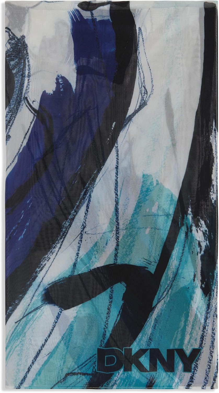 DKNY Women's Accessories Scarf, Cornflower Blue - Image 2