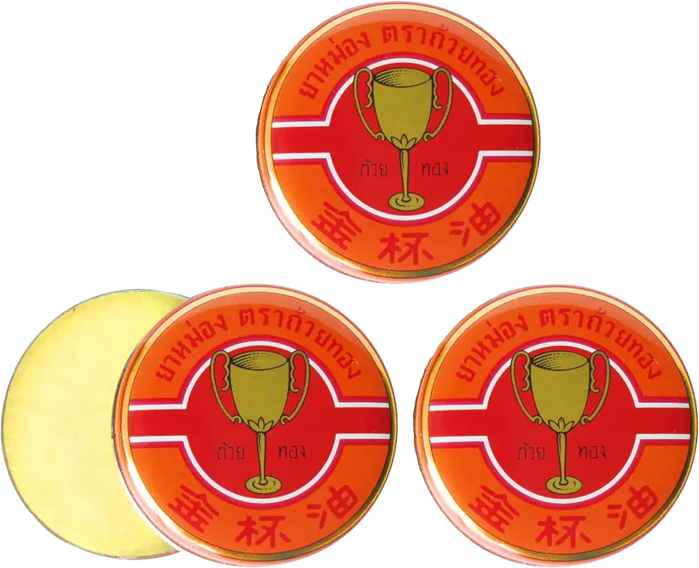 GINEVA GOLDEN CUP Pain Relief Thai Balm Made In Thailand 8g (Pack Of 3)