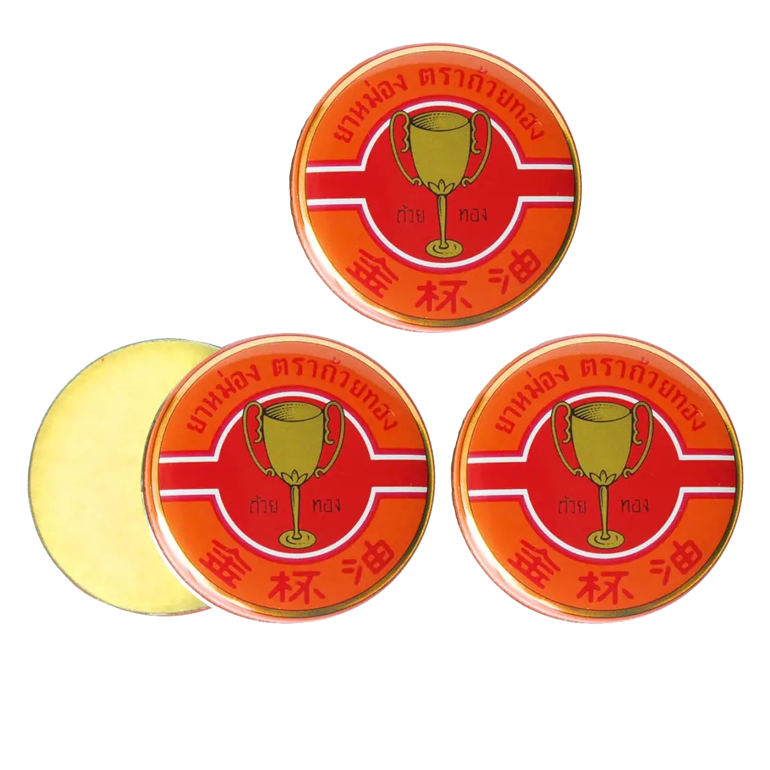 GINEVA GOLDEN CUP Pain Relief Thai Balm Made In Thailand 8g (Pack Of 3)