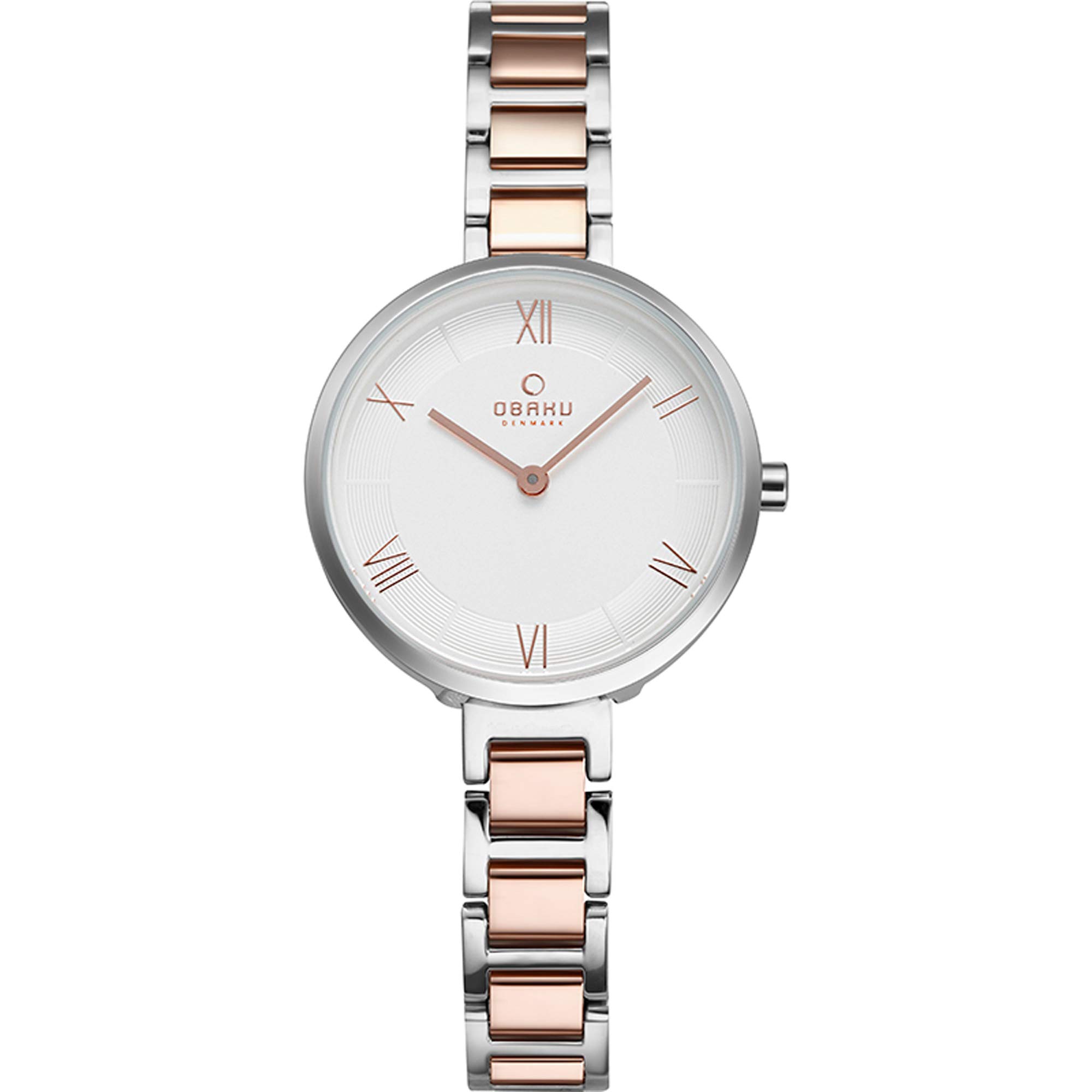 Obaku Vand Peach Analog Silver Dial Womens Watch-V195LXCISV (B06Y229STS) Amazon Price History, Amazon Price Tracker