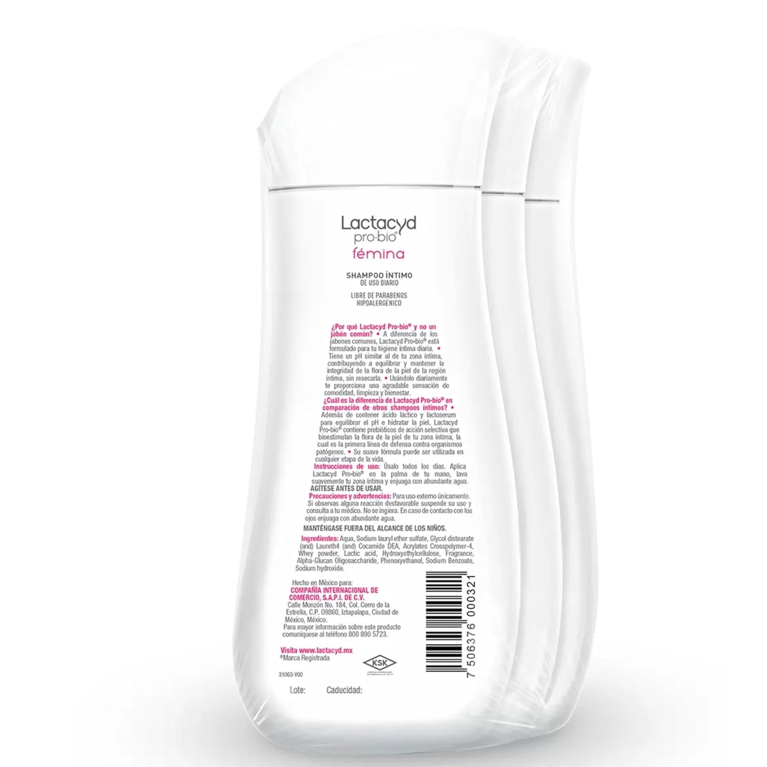 Lactacyd Pro.bio 3 piezas de 200 ml c/u