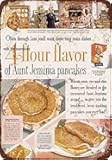 FZTGRF Vintage Aunt Jemima Pancak The Cafe Shop S Poster Metal Aluminium Tin Sign 8x6 Inch Wall Decor